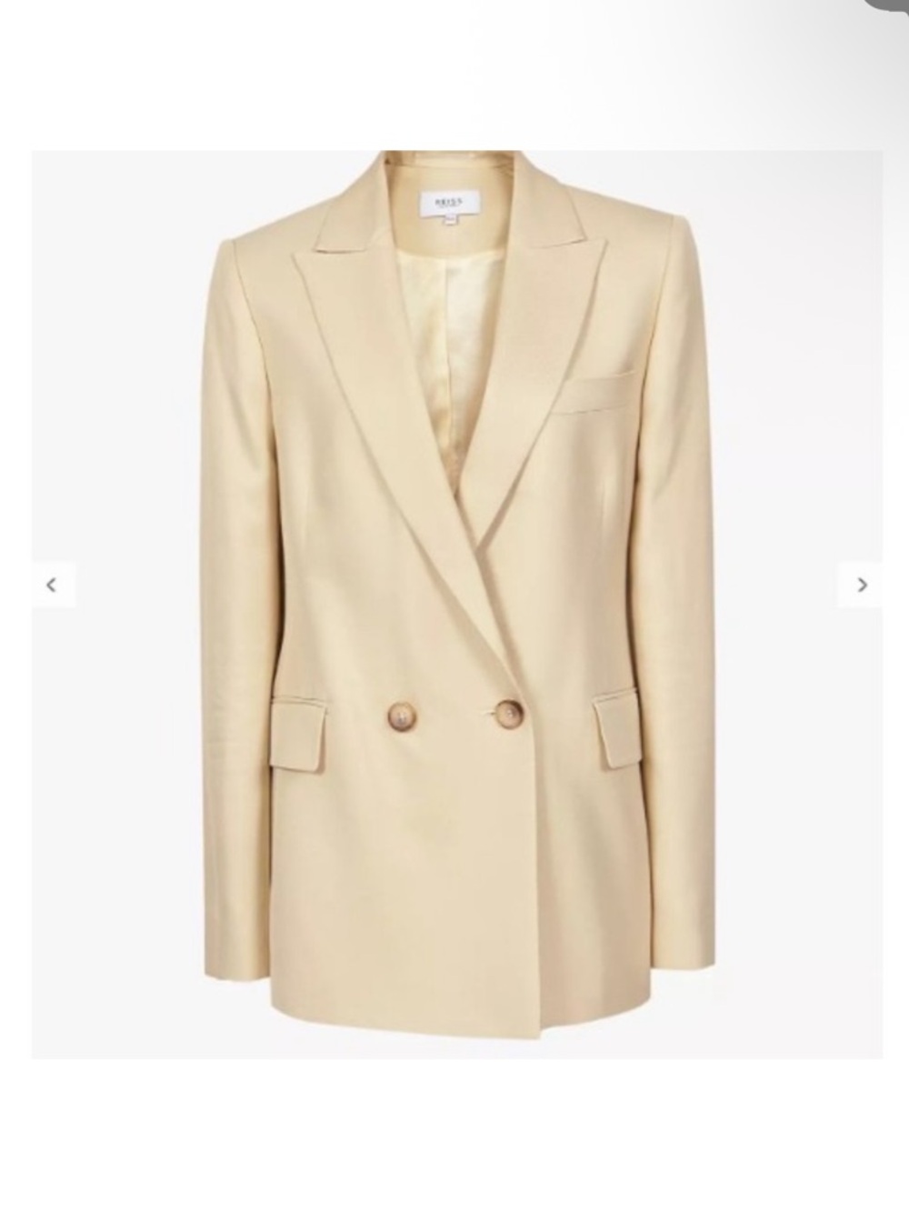 Reiss Cream Tailored Jacket